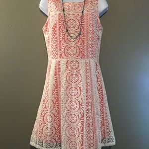 Altar’d State Dress Dainty With Geometric Lace